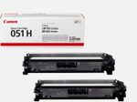 Canon Original Toner 051H Doppelpack schwarz hohe Ergiebigkeit (OP2169C002DP)