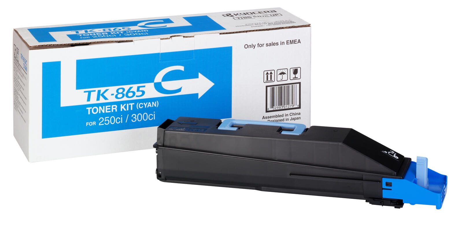 Kyocera Original TK-865C Toner cyan 12.000 Seiten (1T02JZCEU0) für TASKalfa 250ci, 300ci