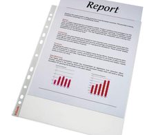 Esselte Prospekthüllen DIN A4 0,09 mm transparent - 100 Stück