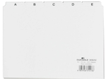 DURABLE Karteikartenregister DIN A5 quer A-Z - weiß