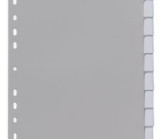 DURABLE Ordnerregister DIN A4 1-10 grau 10 Blatt - 1 Satz