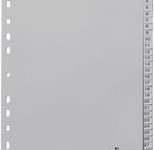 DURABLE Ordnerregister A4 nummeriert - 31-teilig - grau
