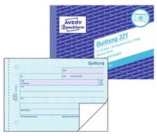 AVERY Zweckform Quittung, inkl. MwSt. Formularbuch 321 - 2 x 50 Blatt