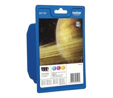 Brother Original LC-1100 Druckerpatronen 3er Multipack C/M/Y 325 Seiten (LC1100RBWBP)