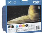 Brother Original LC-1100 Druckerpatronen 4er Multipack BK/C/M/Y (LC1100VALBPDR)