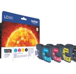 Brother Original LC-980 Druckerpatronen 4er Multipack BK/C/M/Y (LC980VALBPDR)