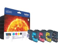 Brother Original LC-980 Druckerpatronen 4er Multipack BK/C/M/Y (LC980VALBPDR)