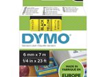 DYMO® Original D1-Schriftband für LabelManager™ 6mm x 7m - Polyester, wieder ablösbar -  schwarz auf gelb