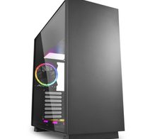 Sharkoon PC Gehäuse PURE STEEL Black RGB ATX schwarz