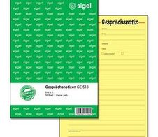 sigel Gesprächsnotizblock GE513 DIN A5 - 50 Blatt