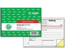 sigel Quittung SD022 MwSt. separat ausgewiesen