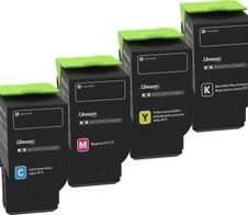 Lexmark Original Toner - 4er Multipack für C2325dw, C2425dw, C2535dw, MC2325adw, MC2425adw, MC2535adwe