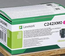 Lexmark Original Toner magenta 3.500 Seiten (C242XM0) für C2425dw, C2535dw, MC2425adw, MC2535adwe, MC2640adwe