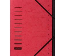 PAGNA Ordnungsmappe 12 Fächer - rot