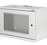 Digitus 7HE 19"-Wandgehäuse SOHO unmontiert perforierte Fronttür RAL 7035 grau