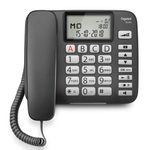 Gigaset DL580 Komfort-Telefon mit großen Tasten und beleuchtetem Display - schwarz