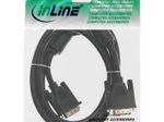 InLine DVI-D Kabel 2m, digital 18+1 Stecker / Stecker, Single Link, 2 Ferrite, schwarz