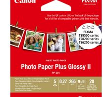 Canon PP-201 Glossy II Fotopapier Plus glänzend 89x89mm 265g/m² - 20 Blatt