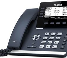 Yealink SIP-T53W - VoIP-Telefon mit Bluetooth-Schnittstelle mit Rufnummernanzeige - schwarz