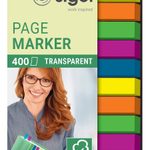 sigel transparente Haftmarker - 6 x 50mm - 400 Blatt