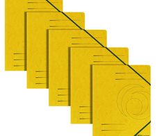 herlitz Eckspanner easy orga DIN A4 - gelb - 5 Stück