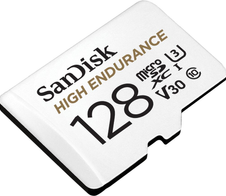 SanDisk High Endurance microSDXC Speicherkarte 128GB + SD Adapter