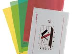 herlitz Sichthüllen DIN A4 farbsortiert genarbt 0,19 mm - 10 Stück