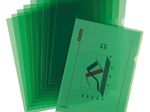 herlitz Sichthüllen Aktenhülle DIN A4 genarbt 0,19 mm grün - 10 Stück