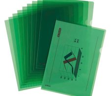herlitz Sichthüllen Aktenhülle DIN A4 genarbt 0,19 mm grün - 10 Stück