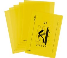 herlitz Sichthüllen DIN A4 genarbt gelb - 10 Stück