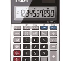 Canon LS-102TC Basisrechner 12 Stellen Solarpanel & Batterie