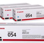 Canon Original 054 4er Multipack Toner - schwarz 1.500 Seiten, cyan, magenta, gelb je 1.200 Seiten