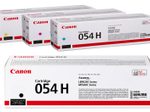 Canon Original 054H 4er Multipack Toner - schwarz 3.100 Seiten, cyan, magenta, gelb je 2.300 Seiten