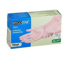 HYGOSTAR unisex Einmalhandschuhe IDEAL transparent Größe XL - 100 Stück