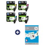 Druckerpatronen Bundle mit HP Original 912XL Multipack + 500 Blatt HP Kopierpapier