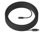 Logitech USB-Kabel von USB Typ-A zu USB-C (10m, schwarz)