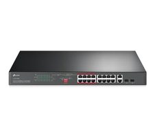 TP-Link TL-SL1218MP V216-Port 10/100 Mbps + 2-Port Gigabit Rackmount Switch mit 16-Port PoE+