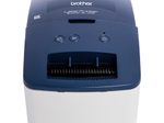Brother QL-600B Professioneller Etikettendrucker für Einzel- und Endlosetiketten (Blau)