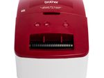 Brother QL-600R Professioneller Etikettendrucker für Einzel- und Endlosetiketten (Rot)