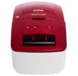 Brother QL-600R Professioneller Etikettendrucker für Einzel- und Endlosetiketten (Rot)