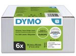 DYMO® Original Etikett für LabelWriter™, Vorteilspack, Versand - weiss - permanent haftend, 6 x 220 Etiketten