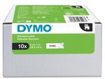 DYMO® Original D1-Schriftband für LabelManager™, 10er Vorteilspack, Polyester, wieder ablösbar - schwarz auf weiss