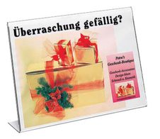 sigel Tischaufsteller quer - DIN A4