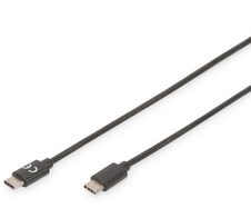 DIGITUS USB Type-C Anschlusskabel, Type-C 3A, 480MB, Version 2m schwarz