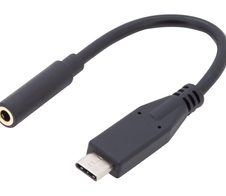 Digitus USB Type-C Audio Adapterkabel, Type-C - 3.5mm St/Bu, 0.2m, Audio in/out, sw