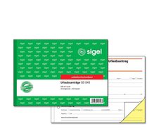 SIGEL DIN A5 quer Urlaubsabwesenheitsmeldung Formularbuch SD045 - 2 x 40 Blatt