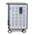 Ergotron ZIP40 Lade- und Managementwagen für 40 Tablets oder 30 Notebooks mit patentierter PowerShuttle Technologie