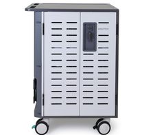 Ergotron ZIP40 Lade- und Managementwagen für 40 Tablets oder 30 Notebooks mit patentierter PowerShuttle Technologie