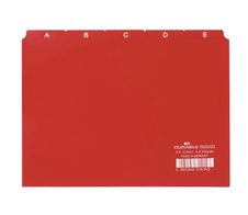 DURABLE Karteikartenregister DIN A5 quer A-Z - rot