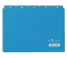 DURABLE Leitregister A5 5/5-tlg. A-Z geprägt - blau